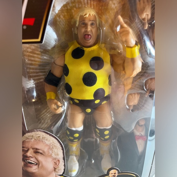 Dusty Rhodes WWE WrestleMania Elite Collection BAF Mean Gene Okerlund - Picture 2 of 7